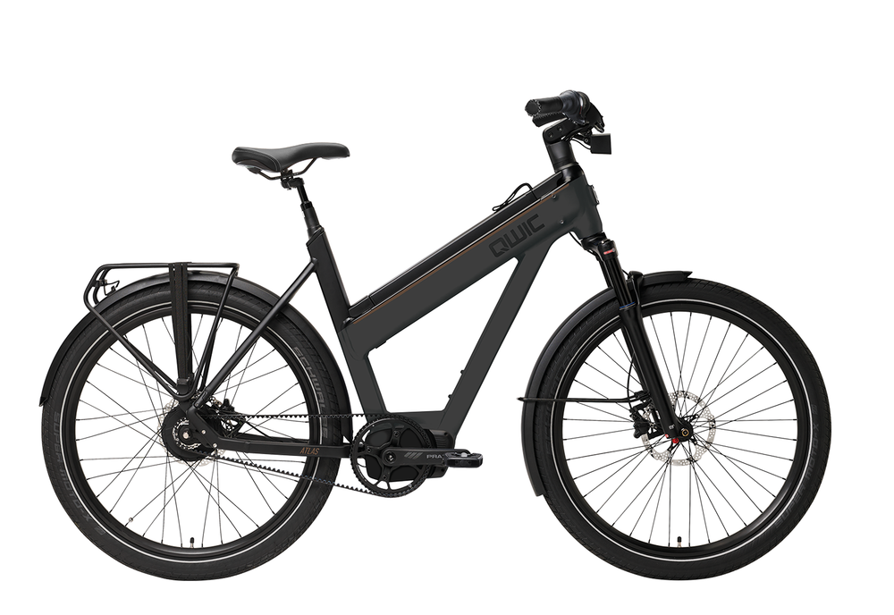 QWIC Atlas Tour Comfort Edition Jet Black – volledige fiets